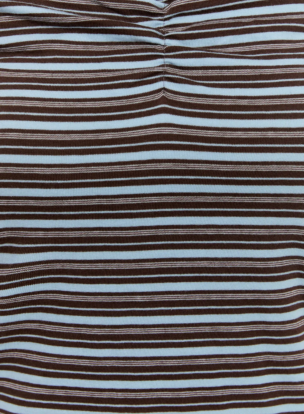 Striped V-Neck Shirred Tee CG501