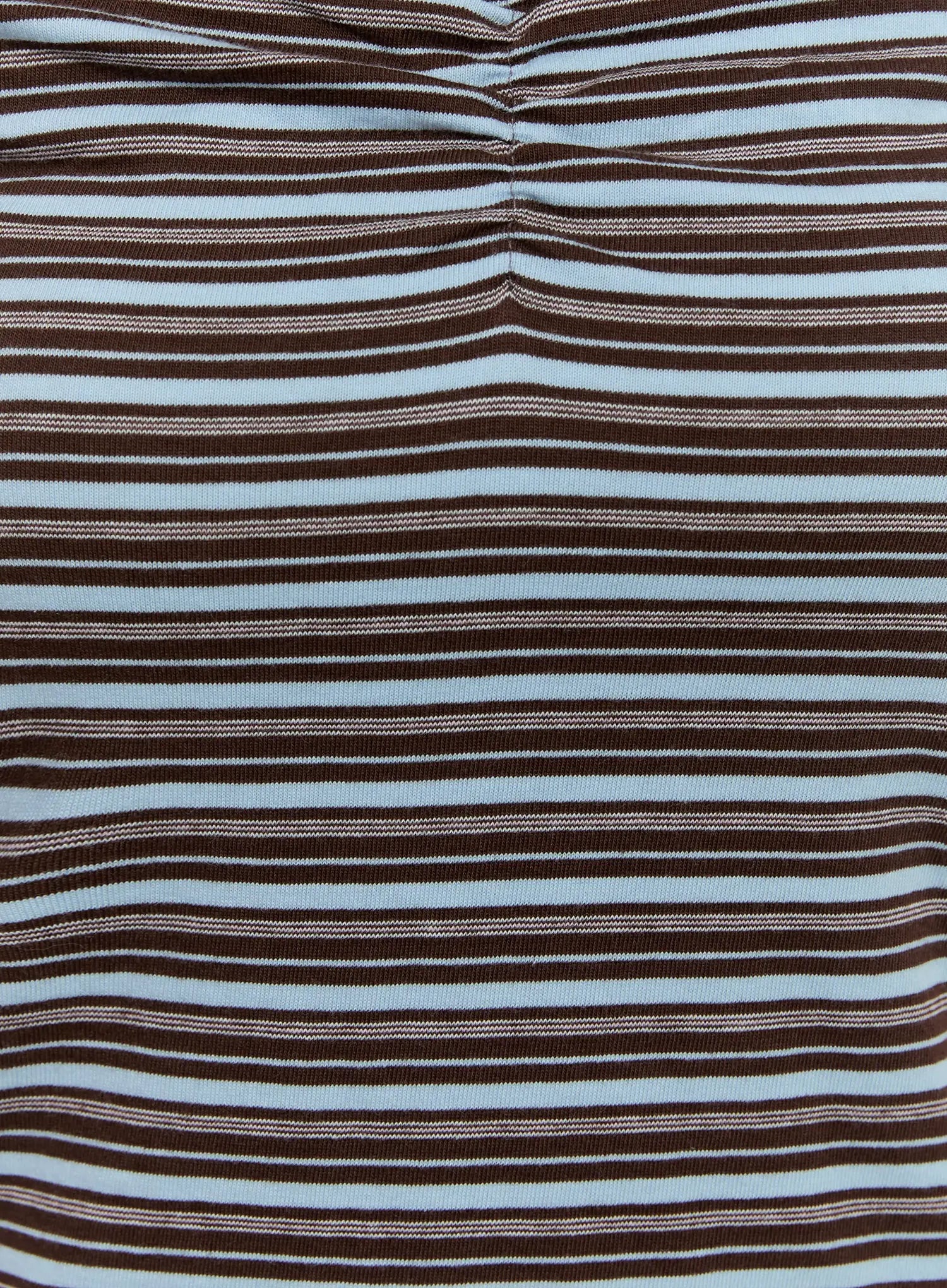 Striped V-Neck Shirred Tee CG501