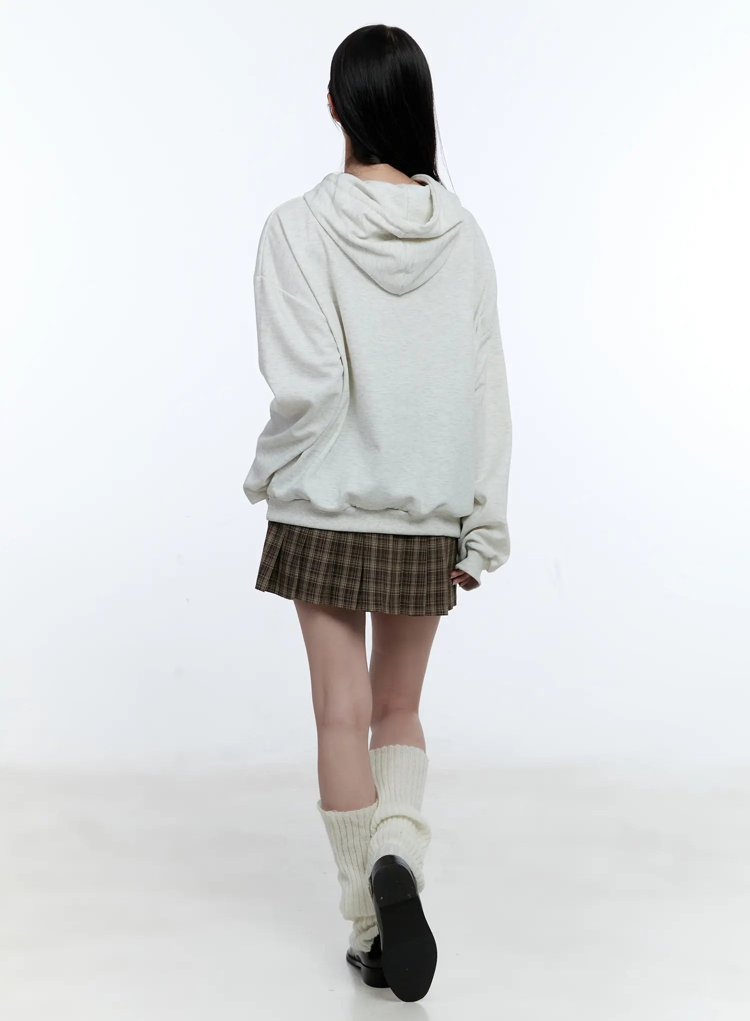 University Print Oversized Hoodie CG514
