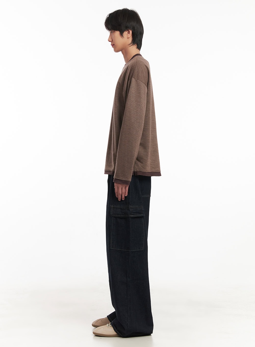 Men's Thin-Stripe Sweatshirt IA511