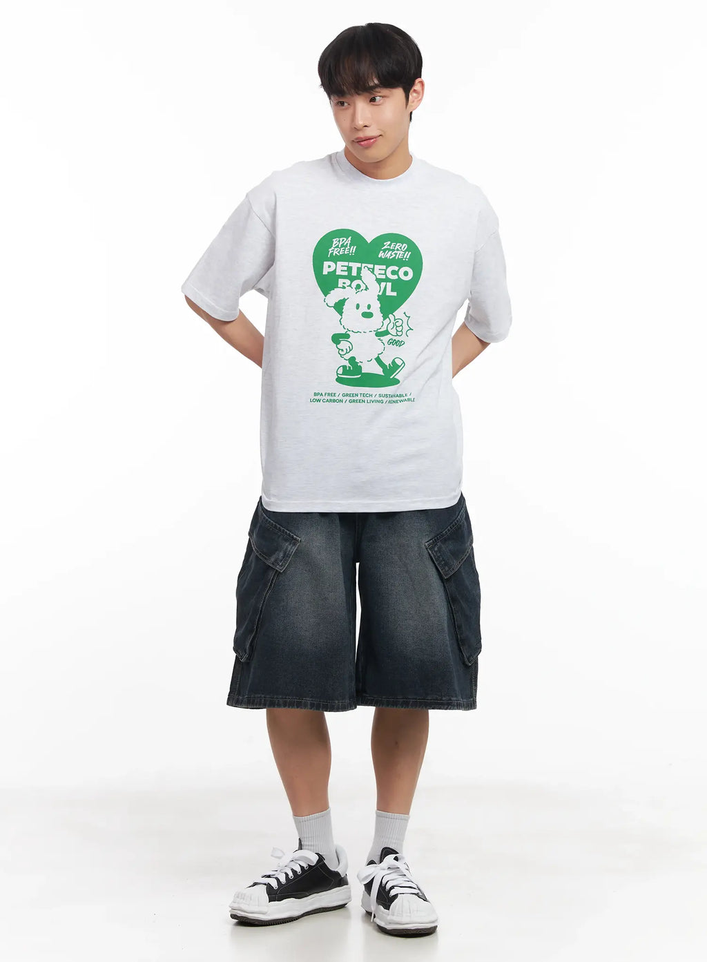 Men's Heart Graphic T-Shirt IU519