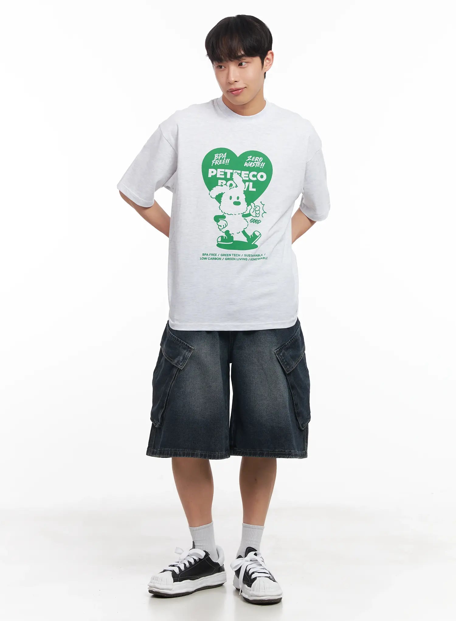 Men's Heart Graphic T-Shirt IU519