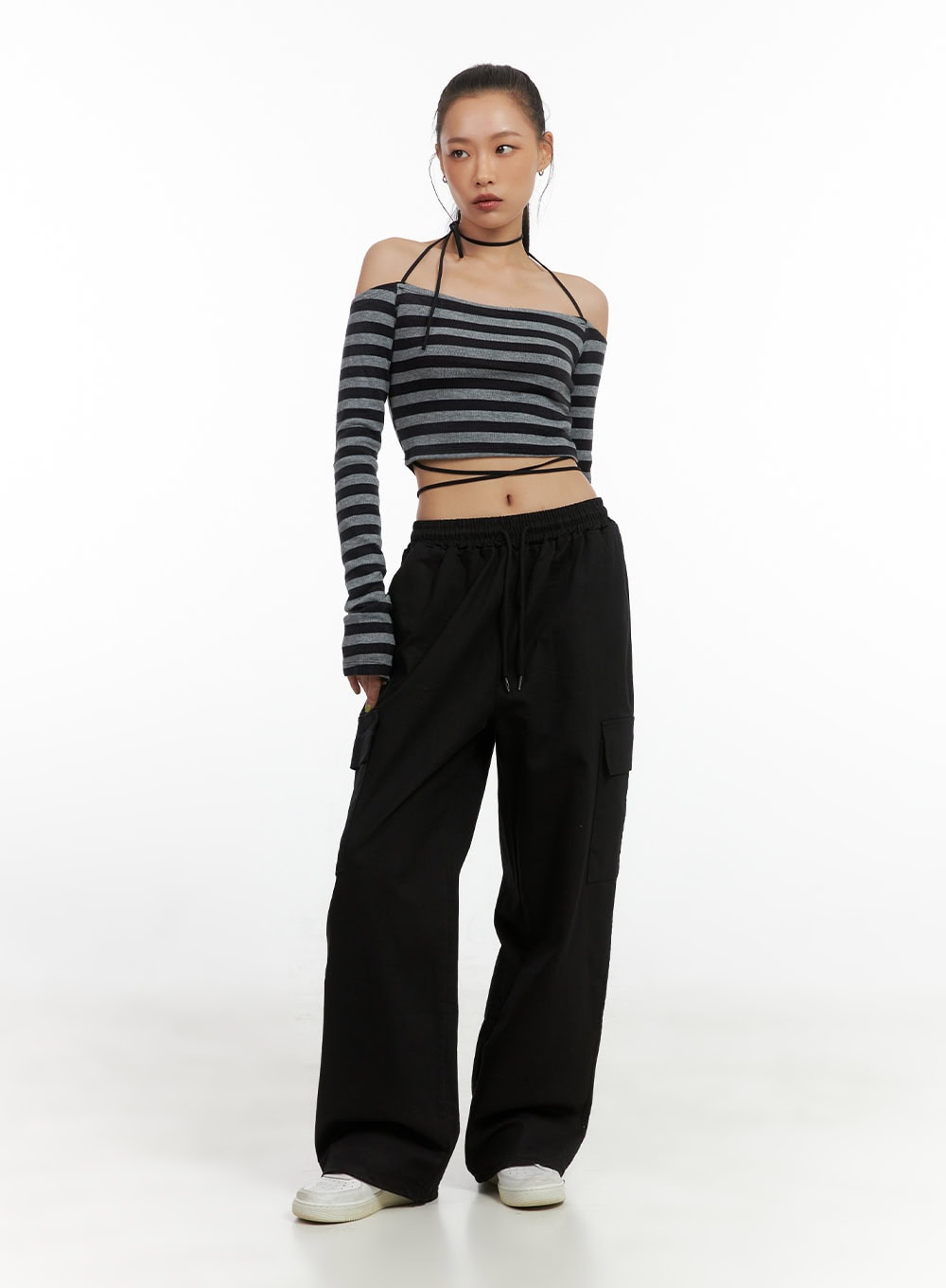 Wide Leg Cargo Pants CO414