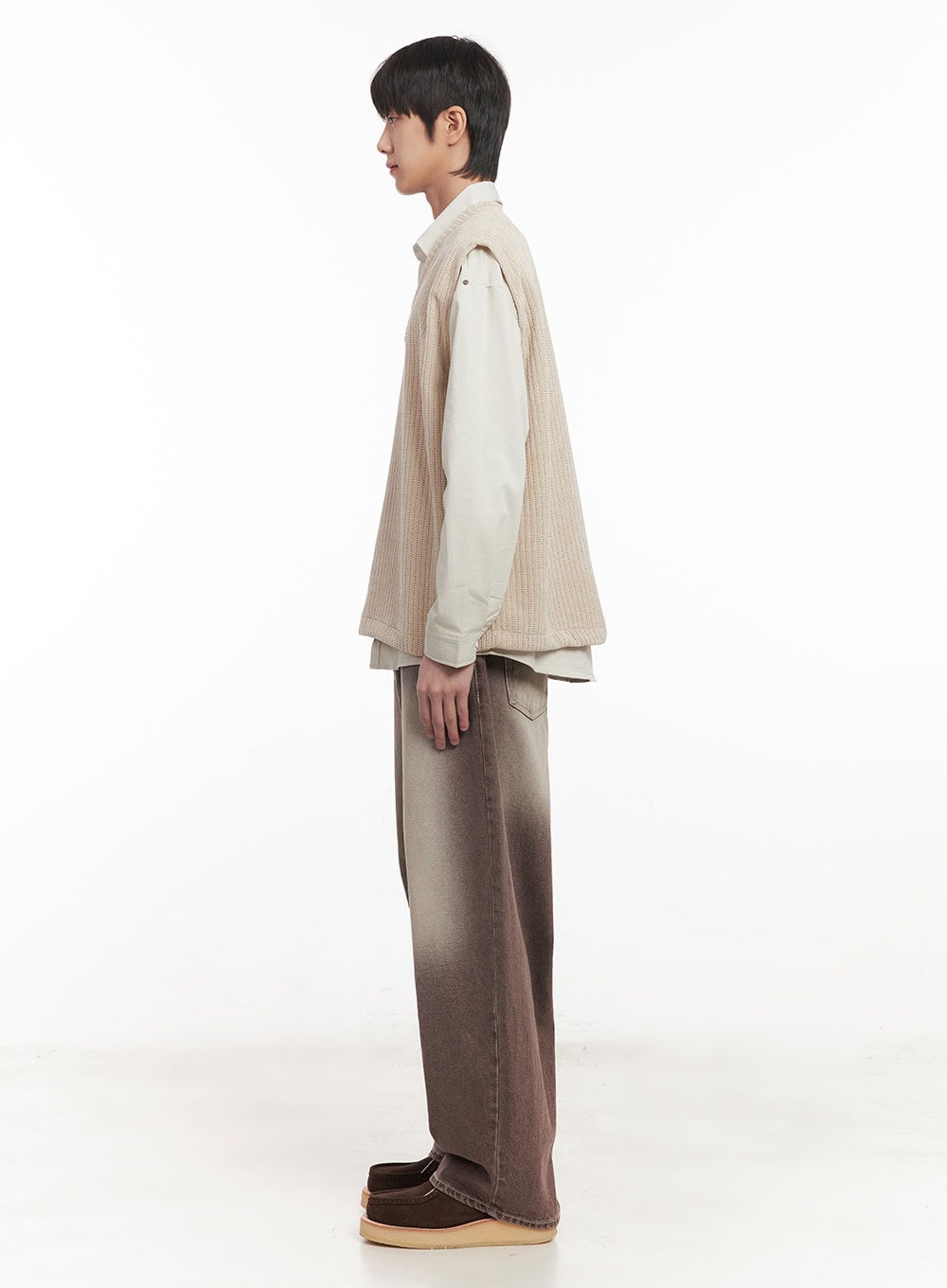 Men's Waffle Knit V-Neck Vest IM519