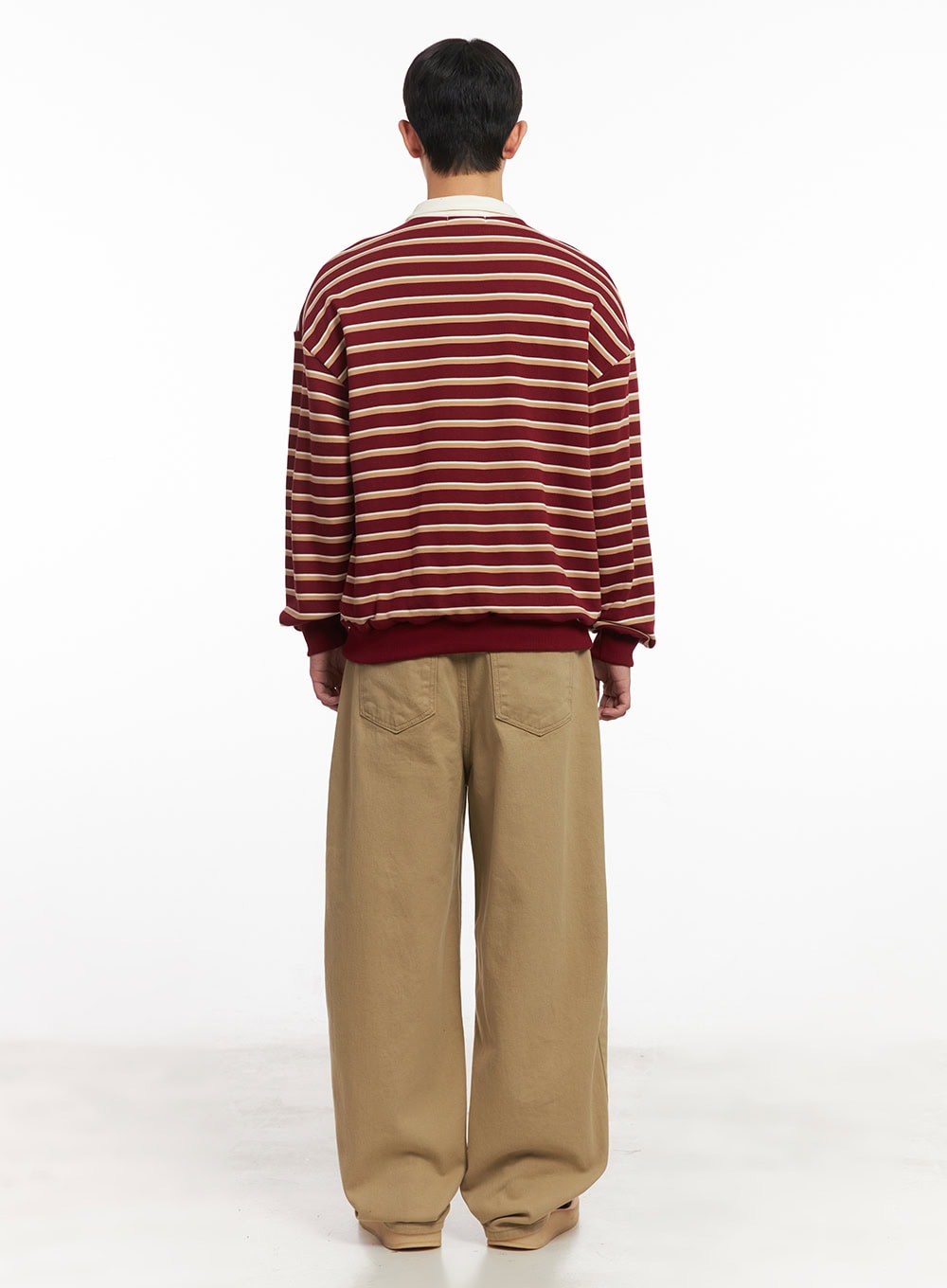 Men's Wide-Fit Cotton Pants IM514