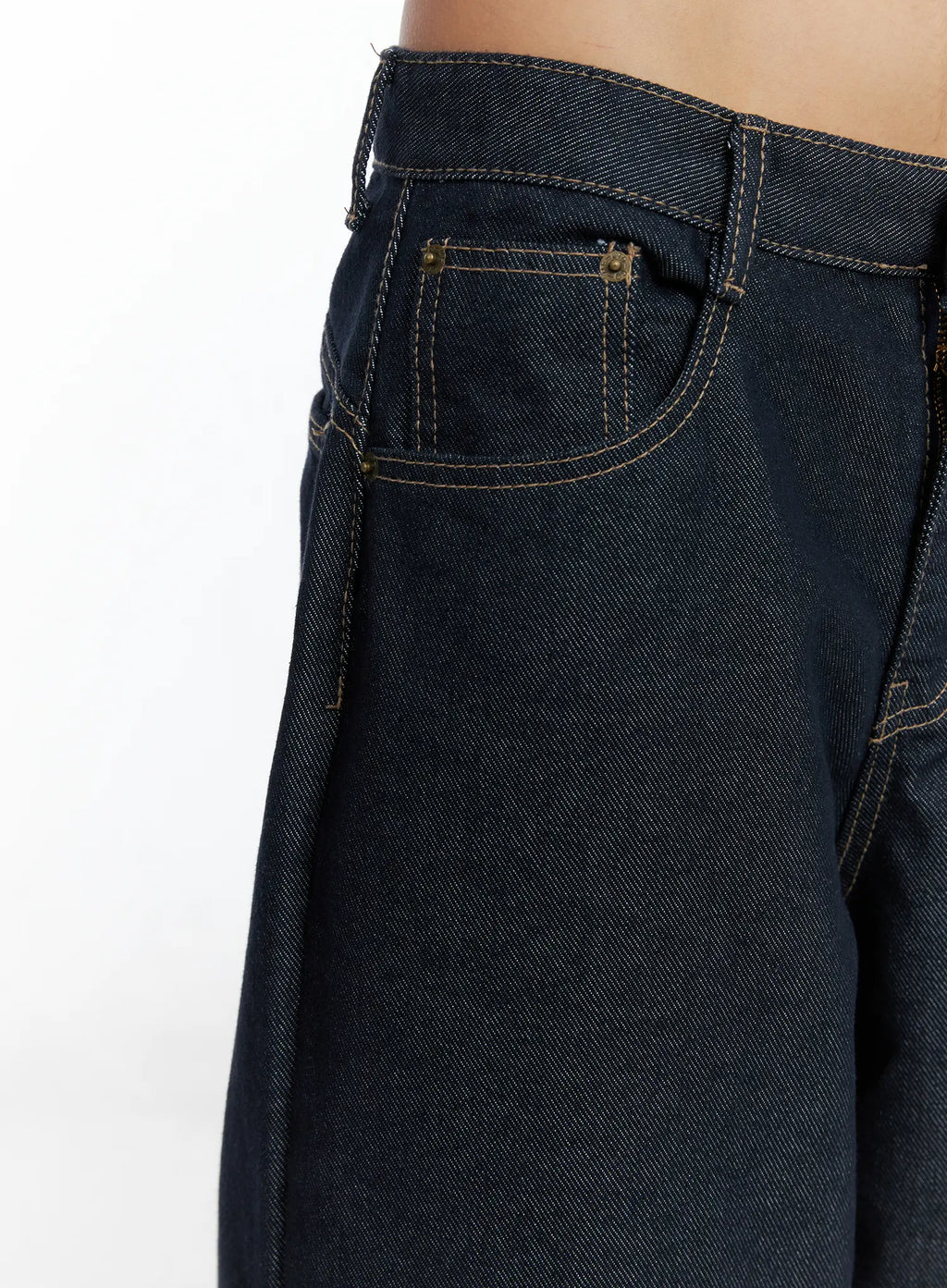 Giada Raw Indigo Wide-Leg Jeans CS505