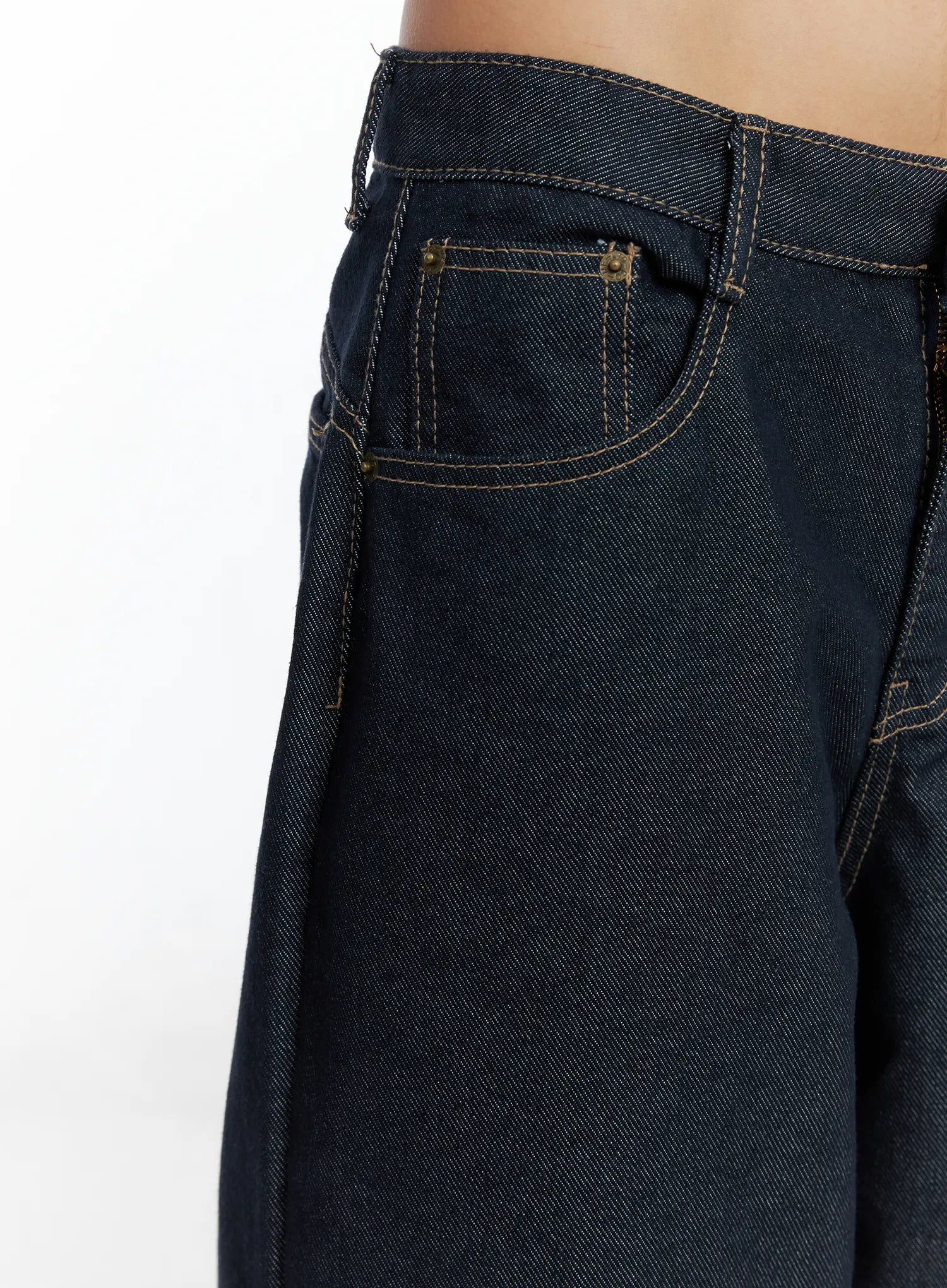 Giada Raw Indigo Wide-Leg Jeans CS505