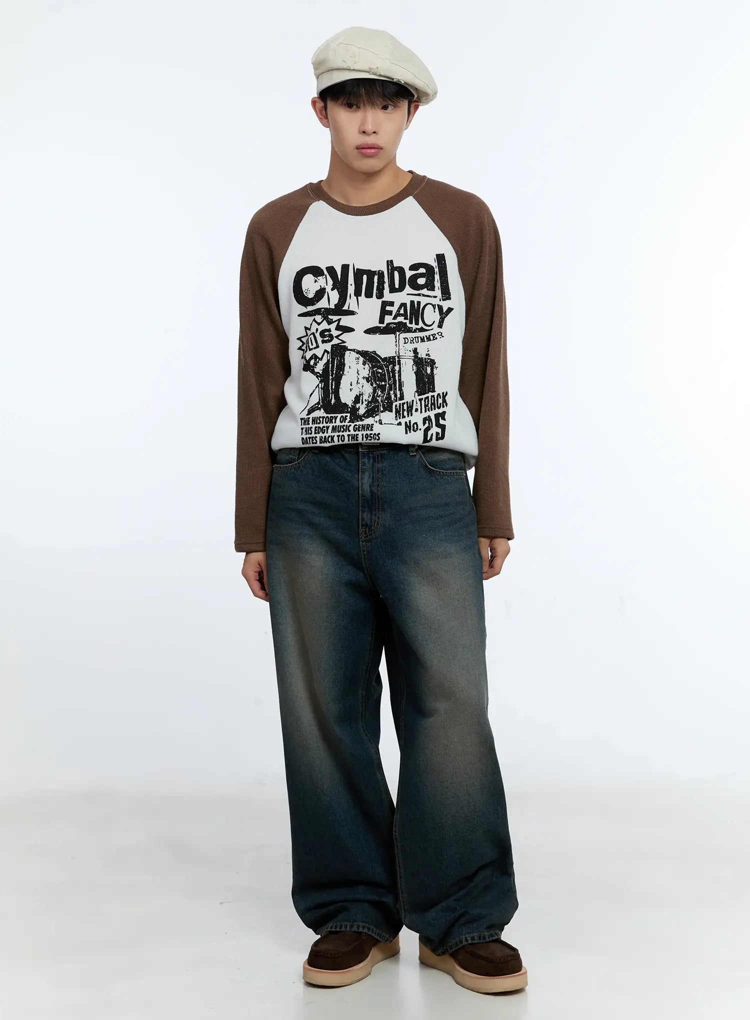 Men's Retro Long Sleeve Shirt IG519