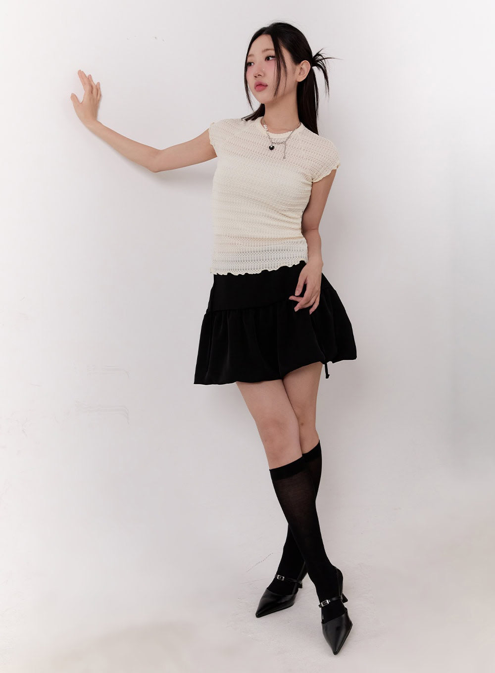 Ribbon Mini Skirt IU504