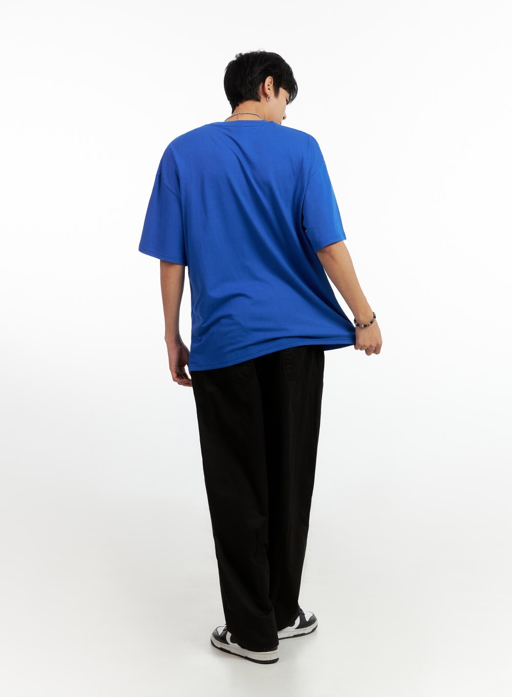 Men's Pintuck Wide Fit Cotton Pants IG402