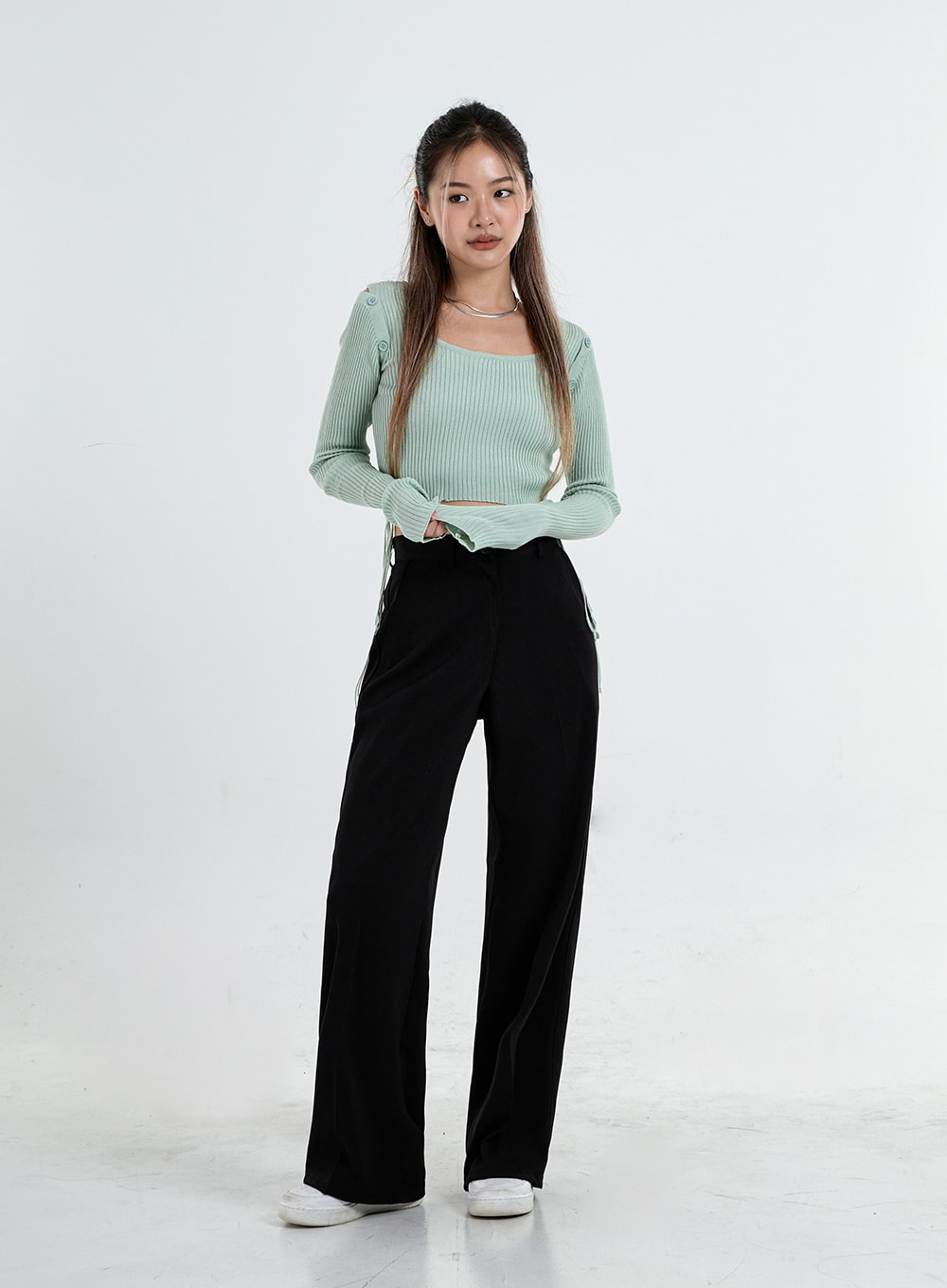 Basic Wide Tailored Pants CO06