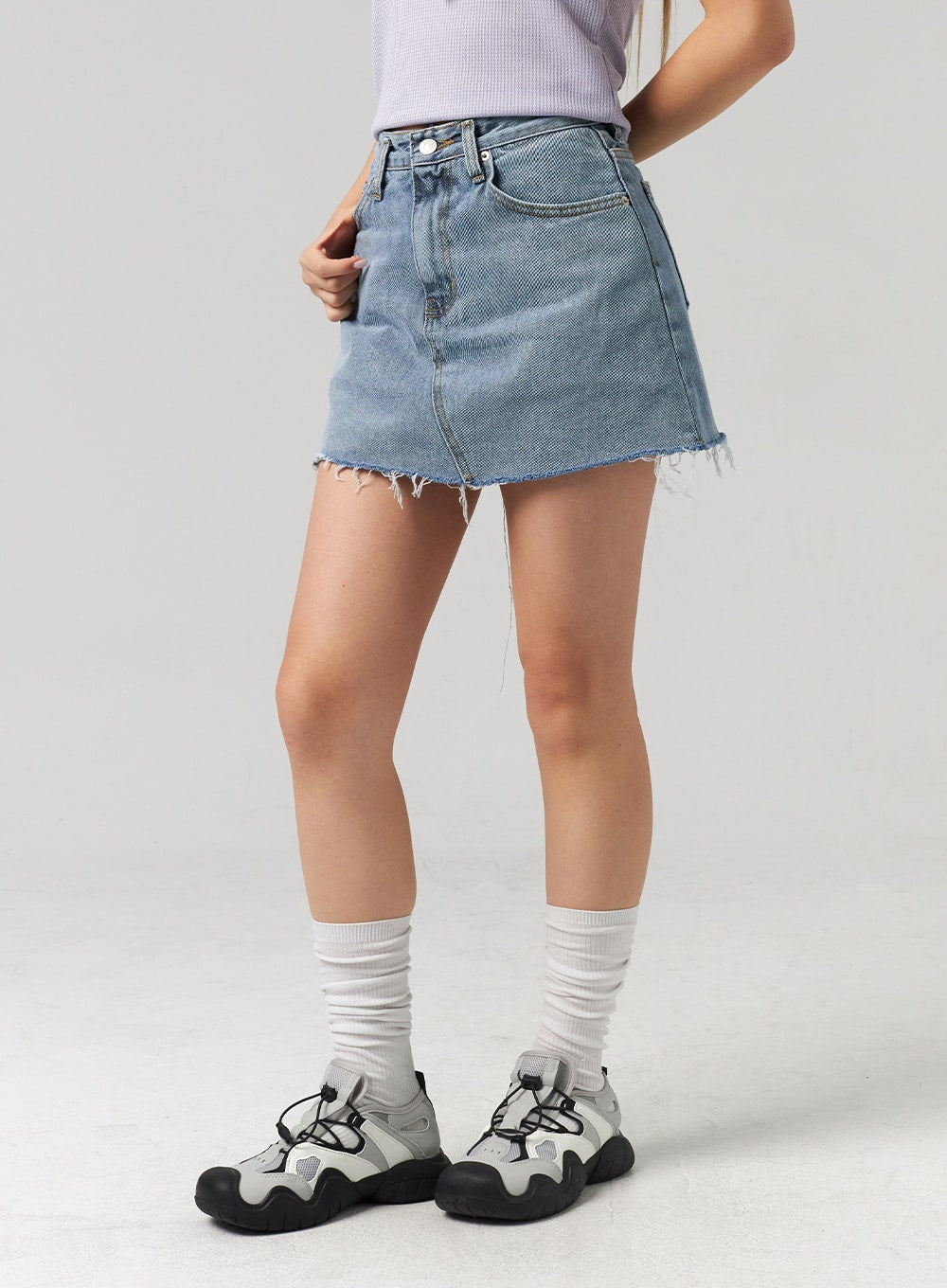 Denim Mini Skirt CL305