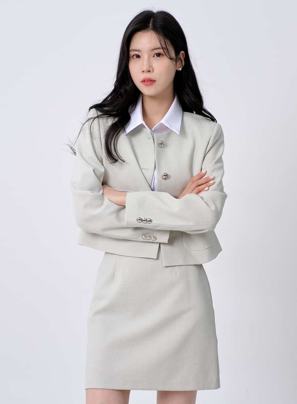 Slim Fit Cropped Shirt OM330