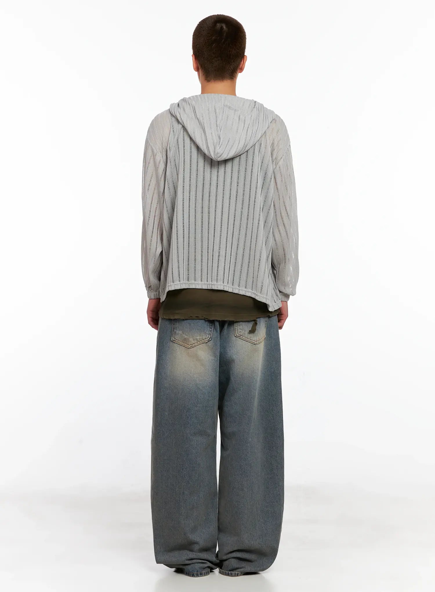 Men's Washed Vintage Denim Jeans IG511