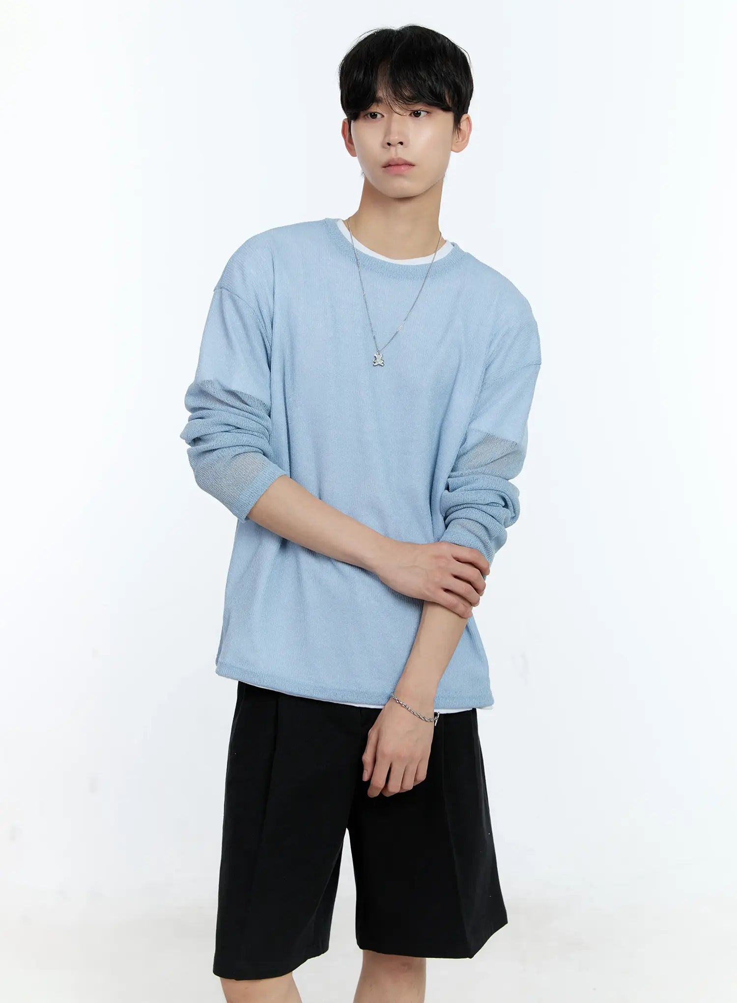 Men's Mesh Long-Sleeve Top IG501