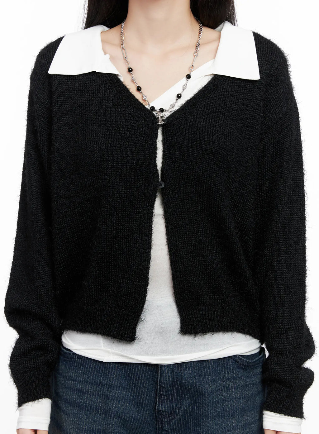 Cozy Open-Front Knit Cardigan CG526