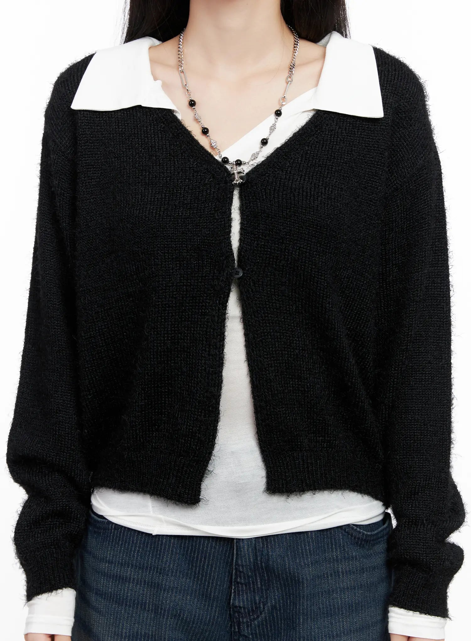 Cozy Open-Front Knit Cardigan CG526