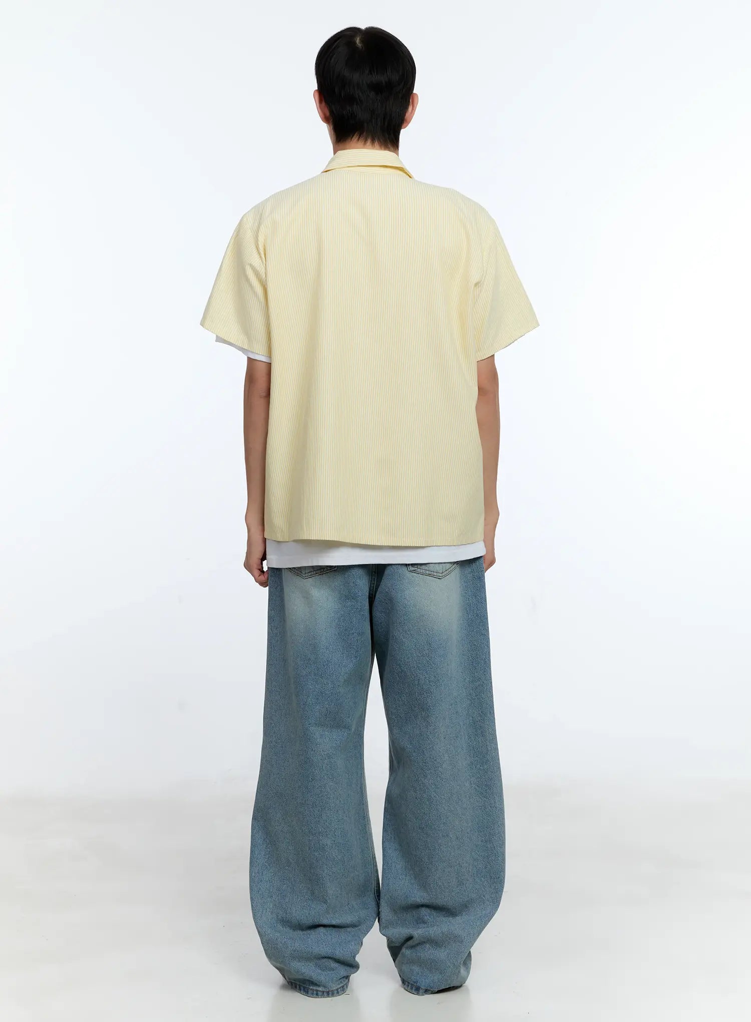 Men's Wide Leg Denim Jeans IG519