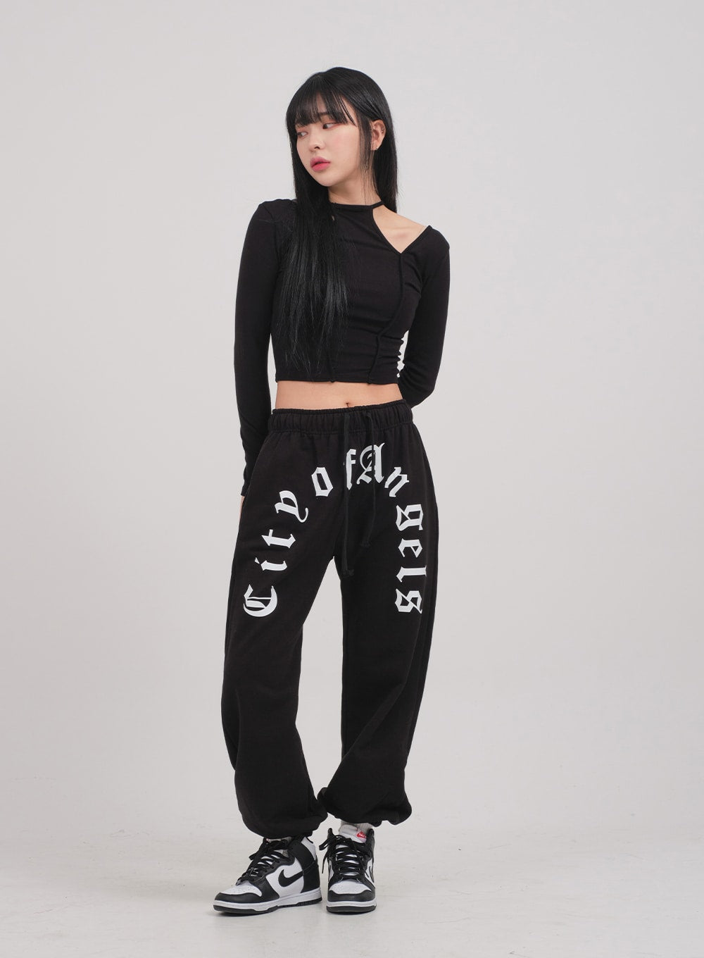 Cut Out Long Sleeve Top C0302