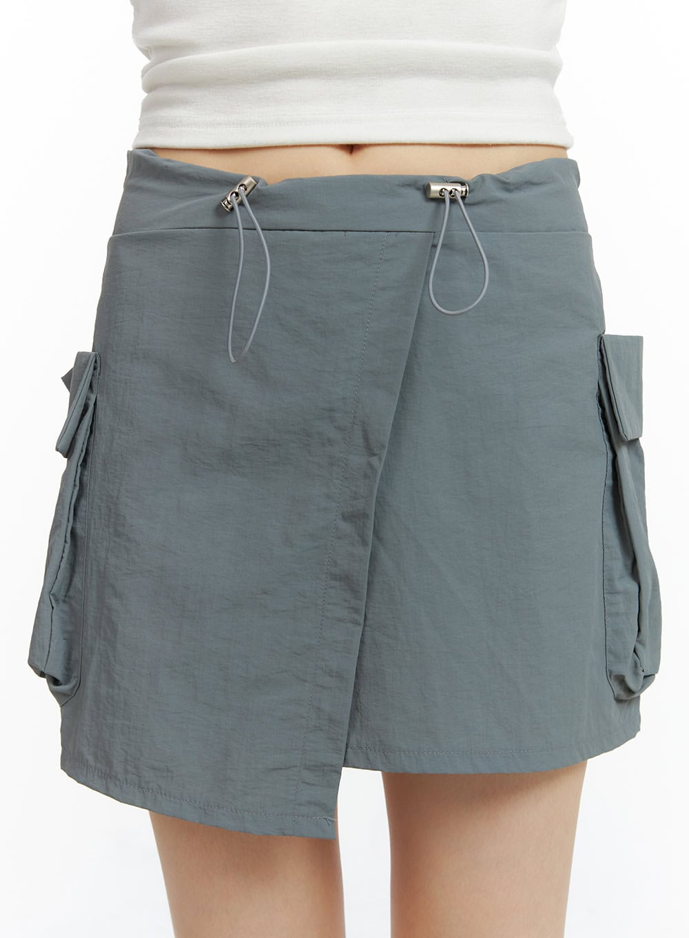 Unbalanced Cargo Mini Skirt CL403
