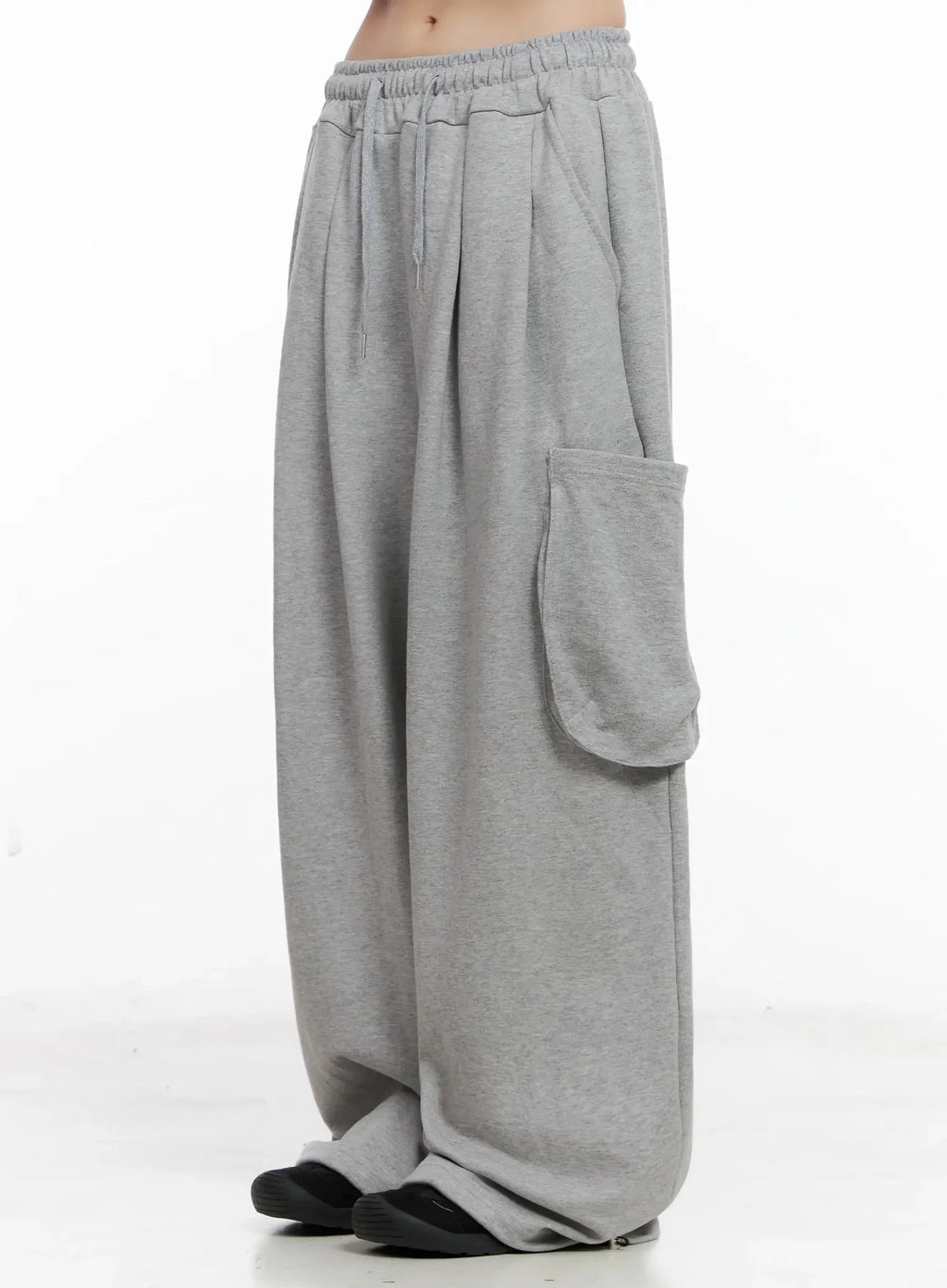 Casual Wide-Leg Cargo Sweatpants IL531