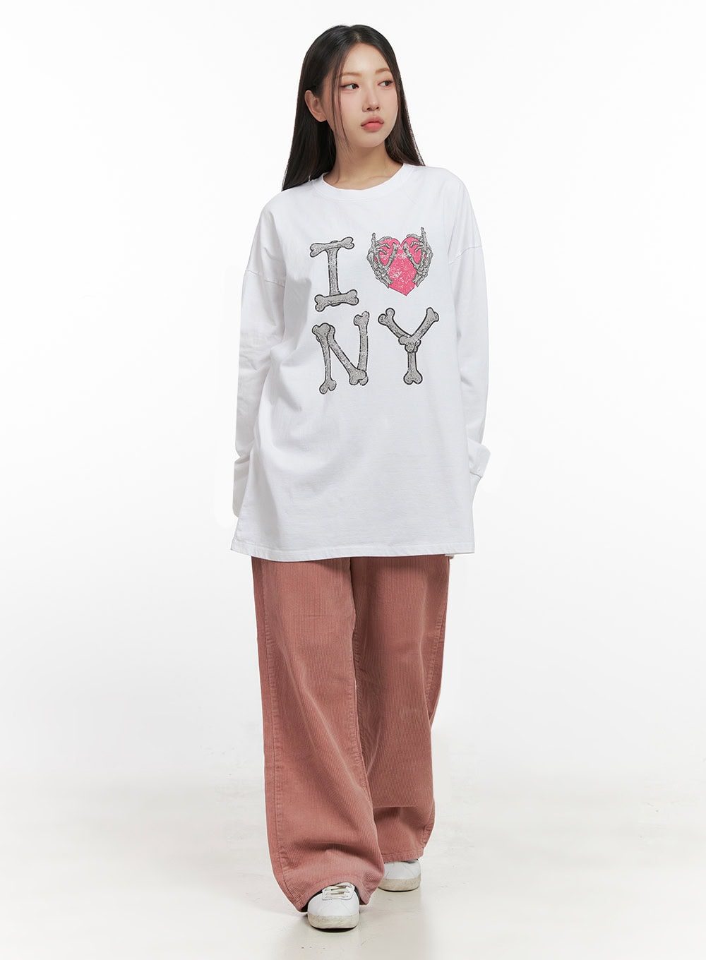 Cotton Graphic Oversize Cardigan IN415