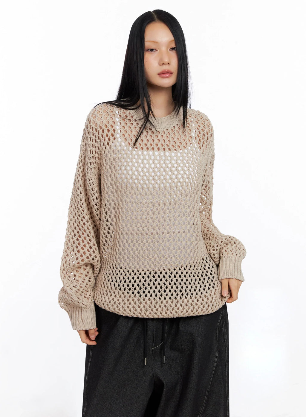 Mesh Knit Sweater CO516