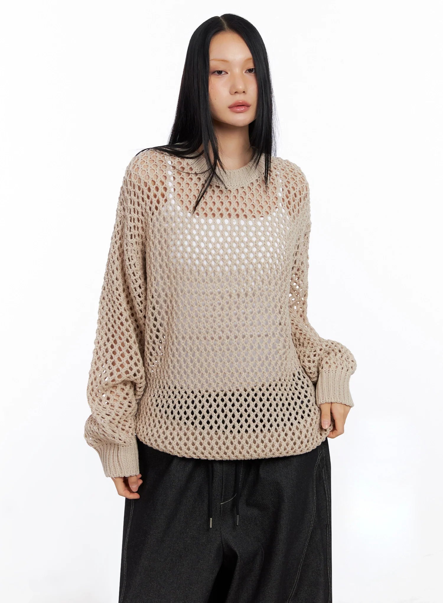 Mesh Knit Sweater CO516
