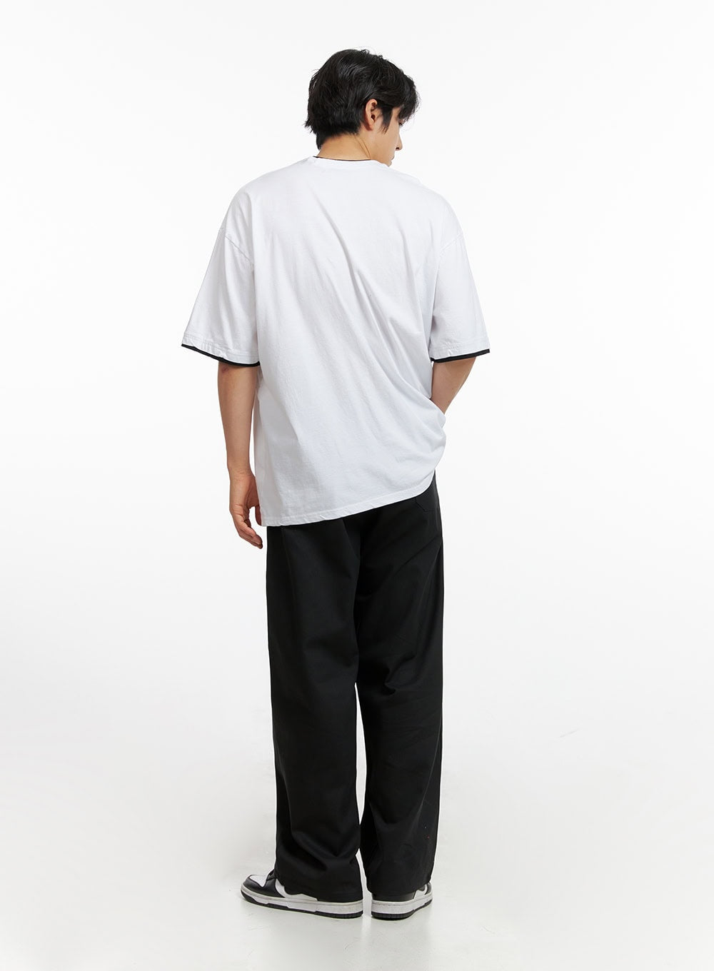 Men's Double Layer Graphic T-Shirt IG409