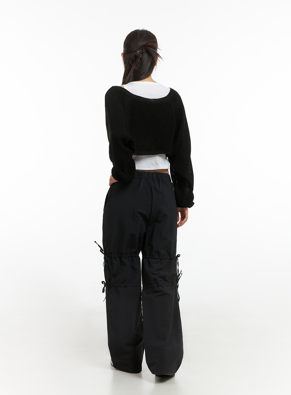 Mesh Bolero Strap Cardigan IS402