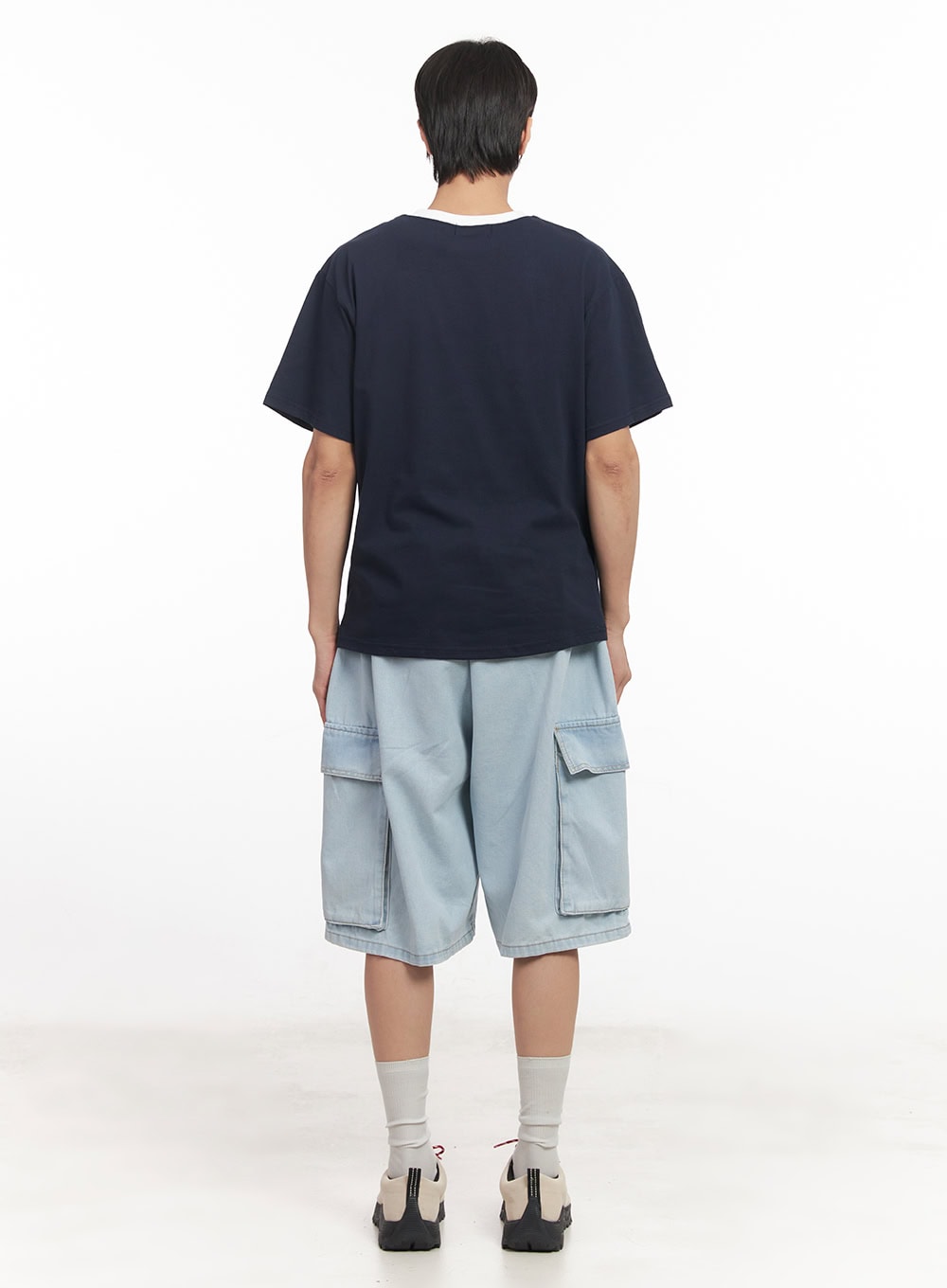 Men's Graphic Two-Tone T-Shirt IA511