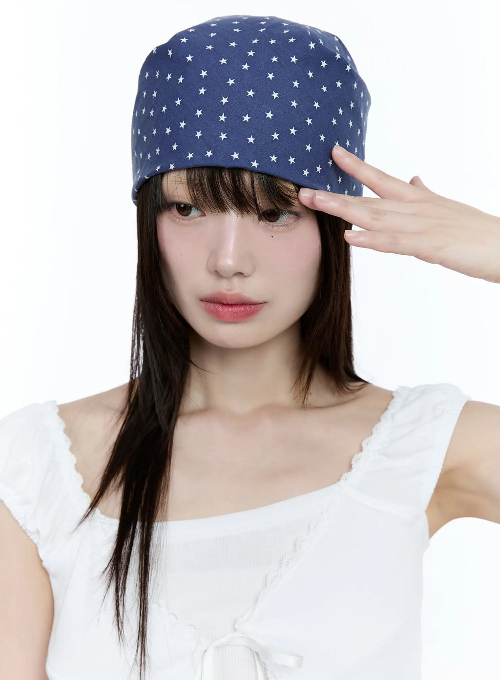 Star Print Head Scarf CG507