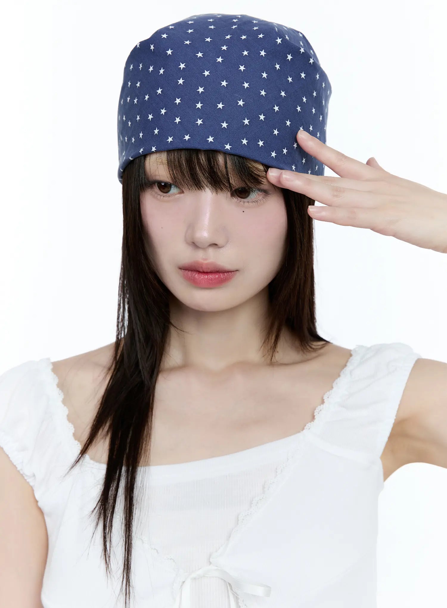 Star Print Head Scarf CG507