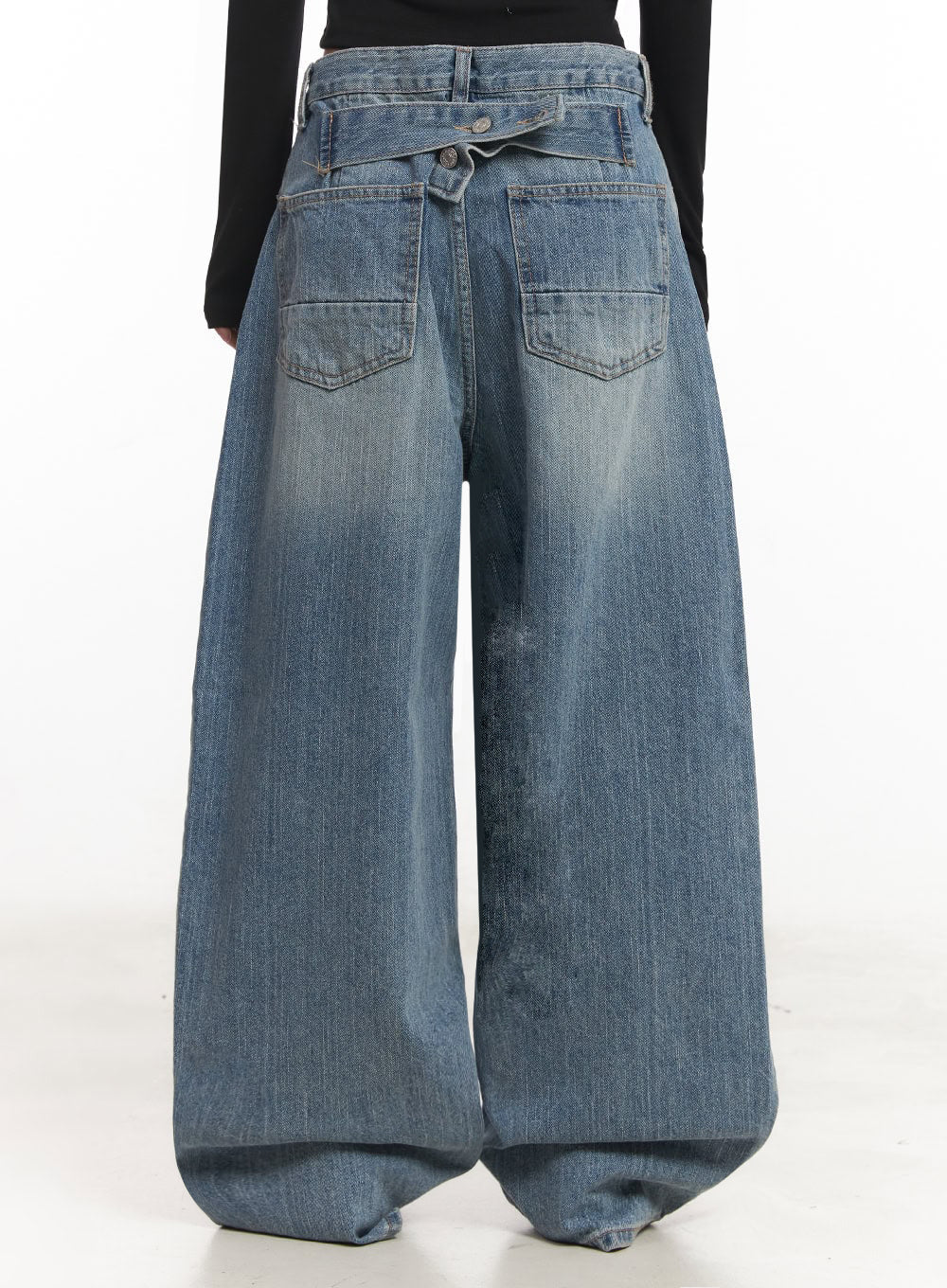 Yvette Washed Baggy Jeans IA517
