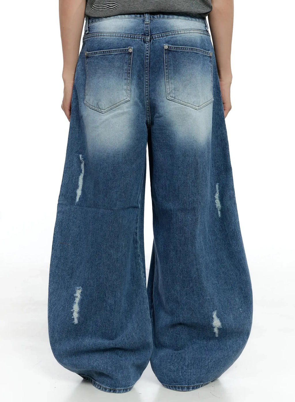 Men's Distressed Baggy Jeans IG520