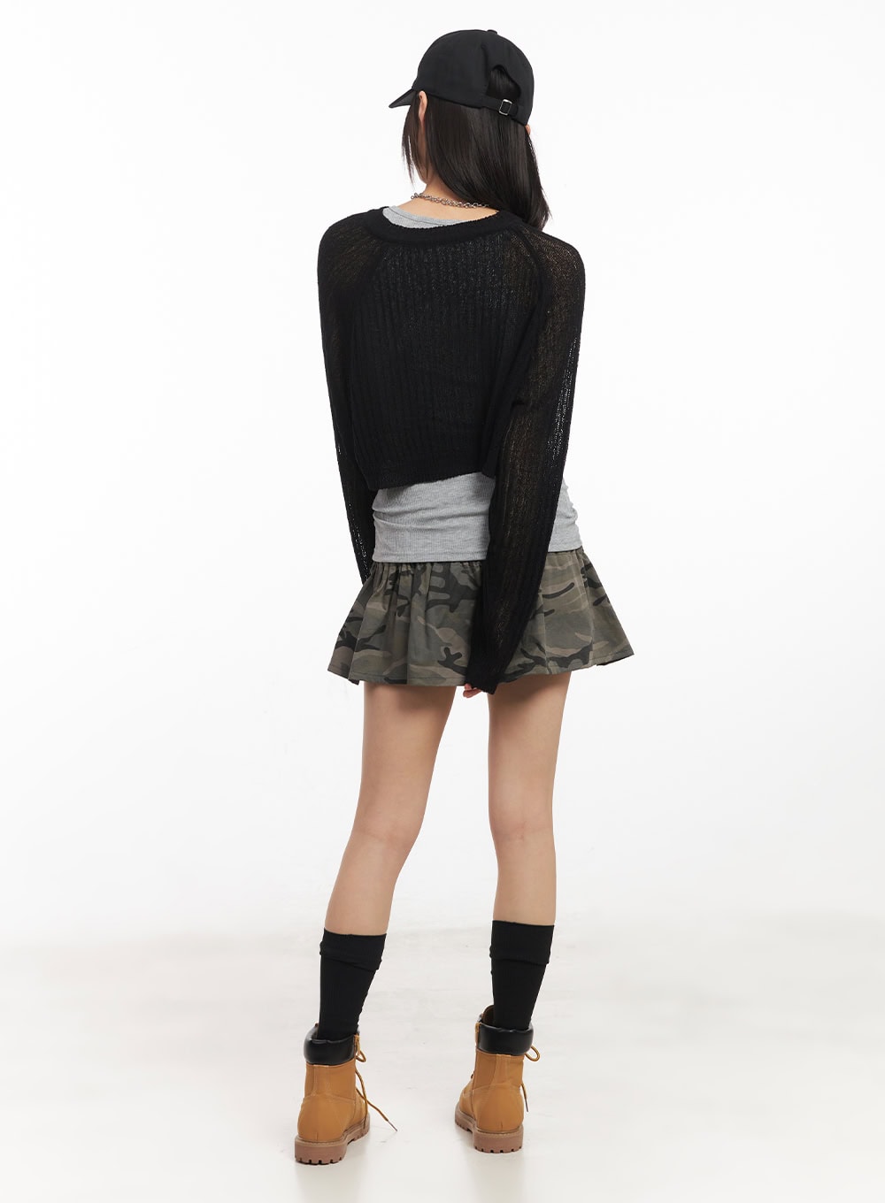 Camo Flare Tube Top CA522