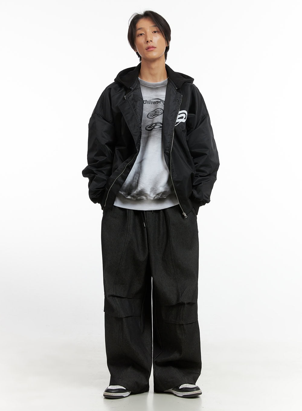 Men's Oversized Tie-Dye Graphic Sweatshirt IO402