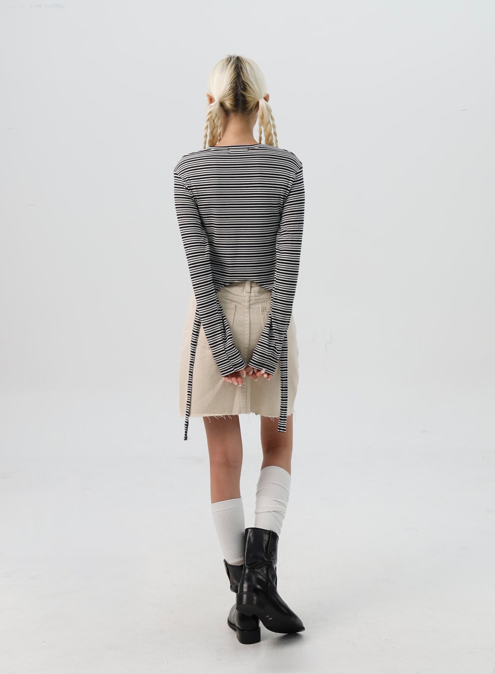 Striped Long Sleeve Top IS307