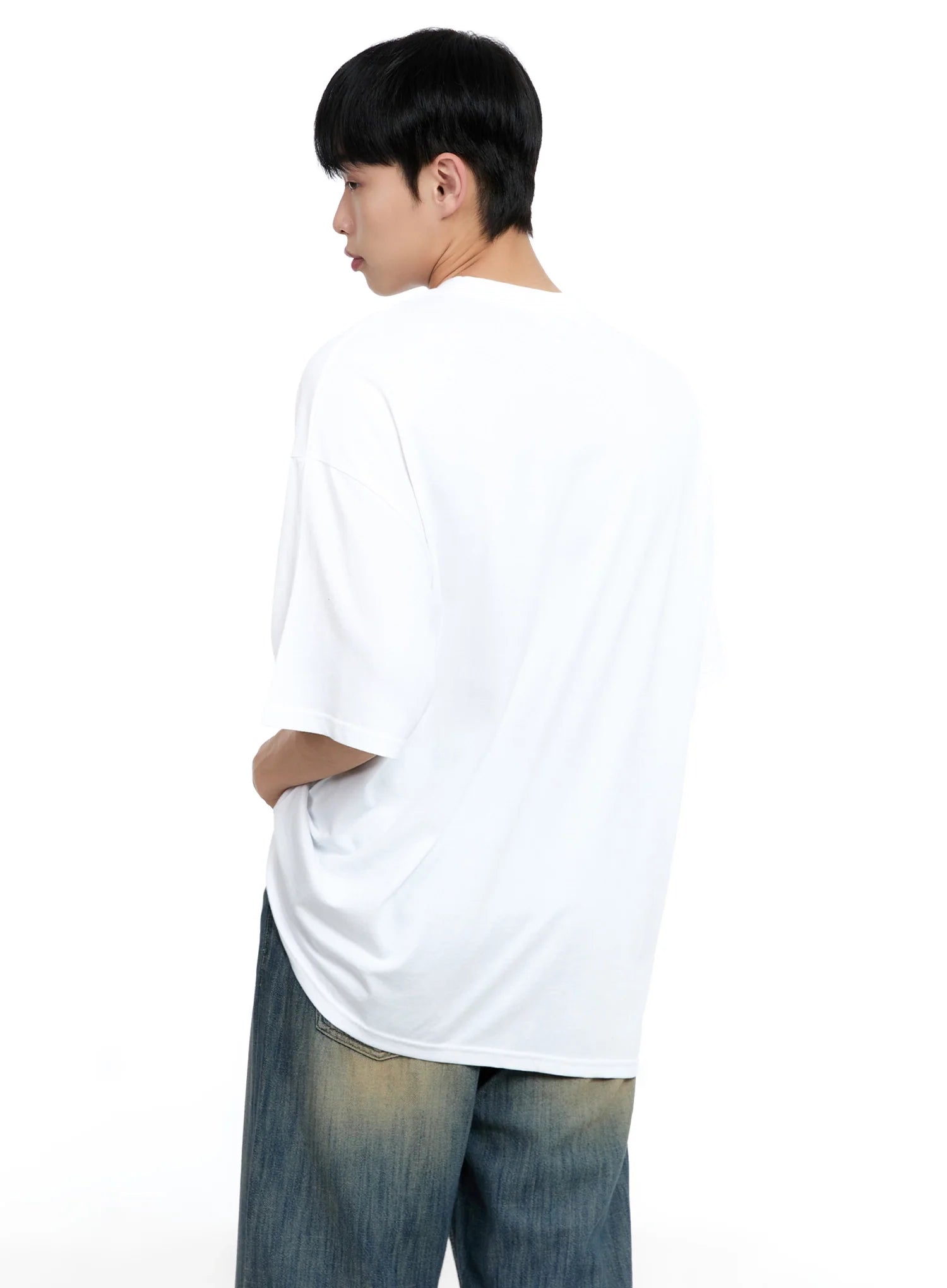 Men's Oversized Star Graphic T-Shirt IG520