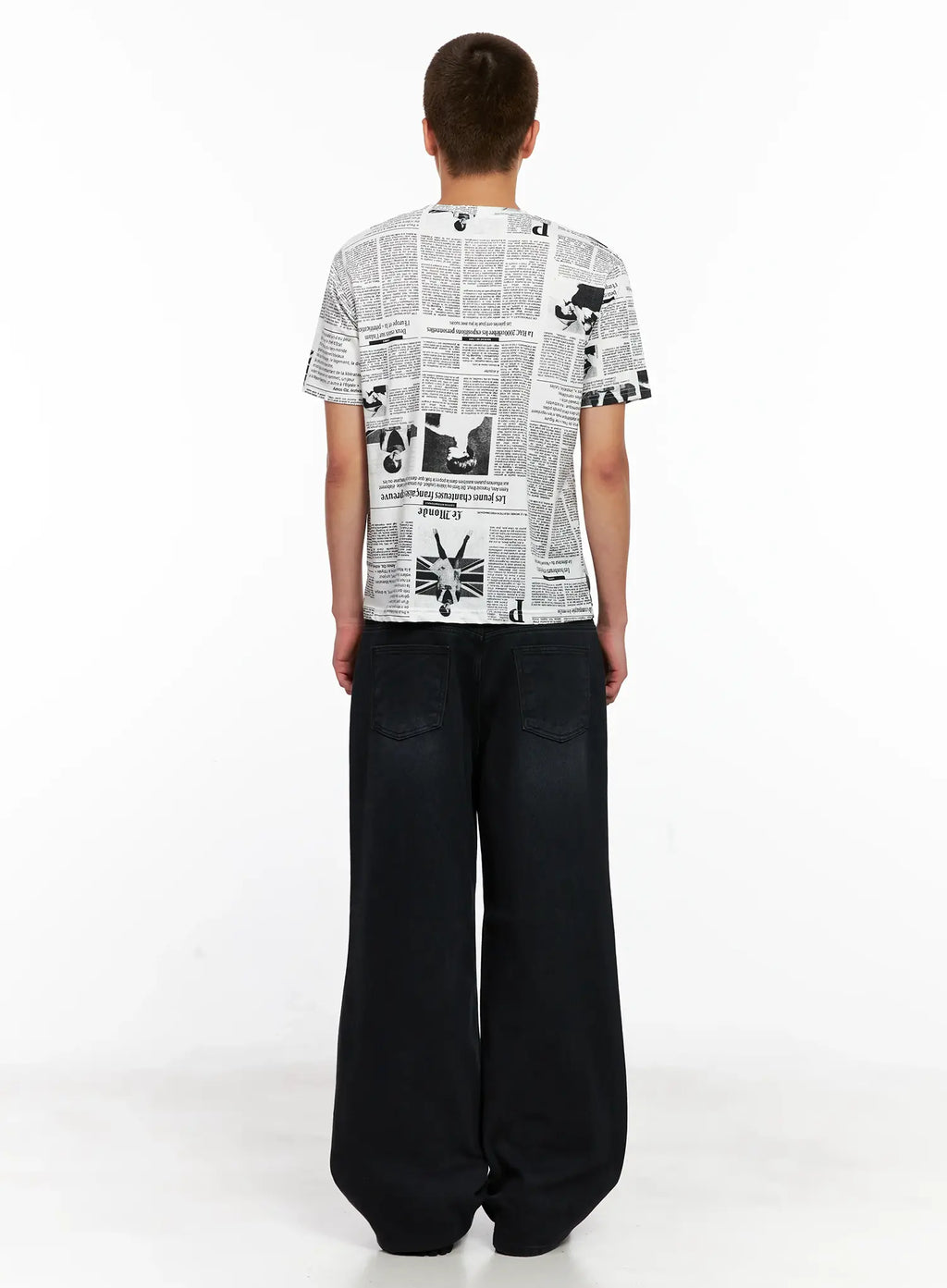 Men's Wide-Leg Denim Jeans IG511