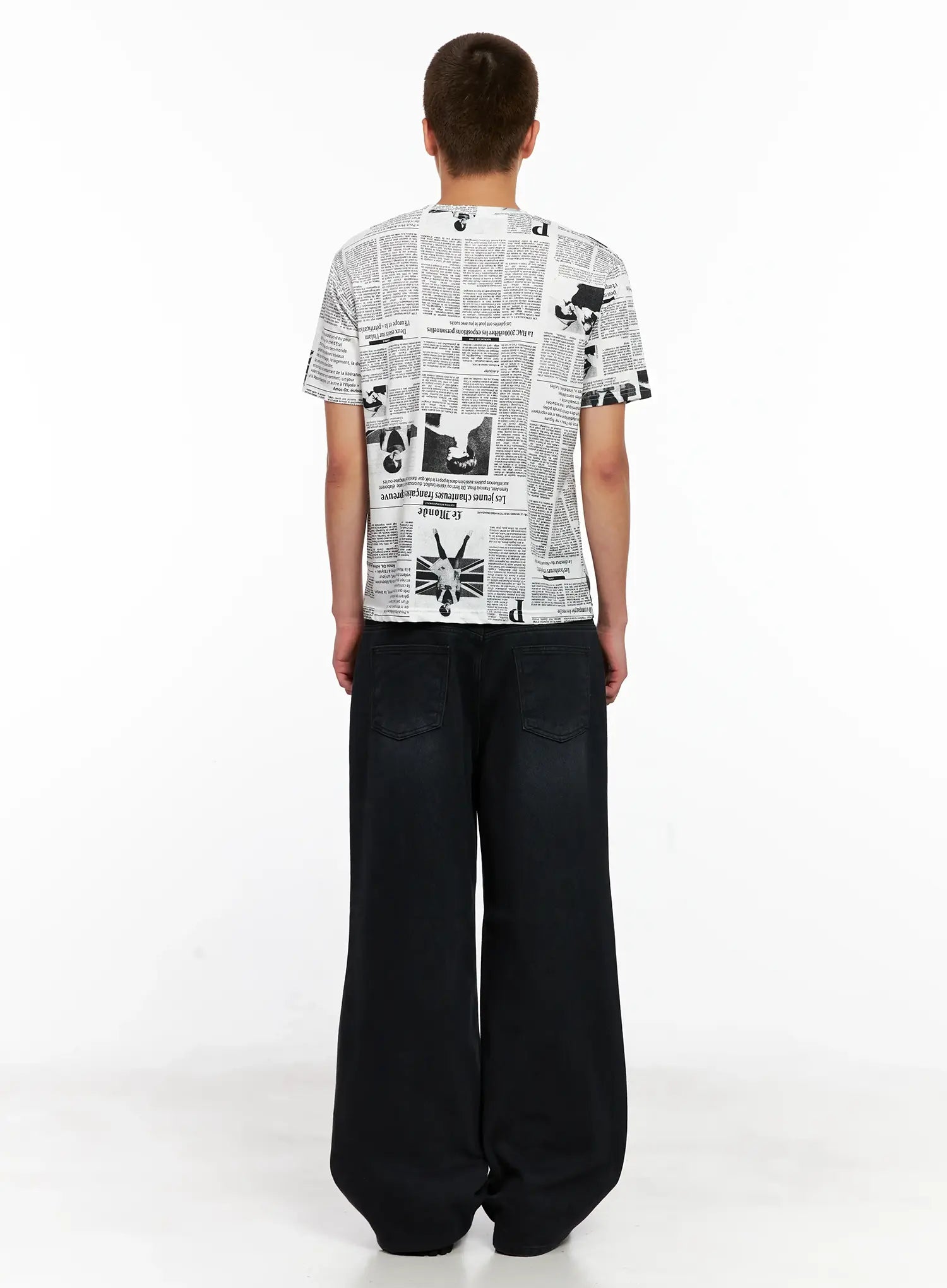 Men's Wide-Leg Denim Jeans IG511