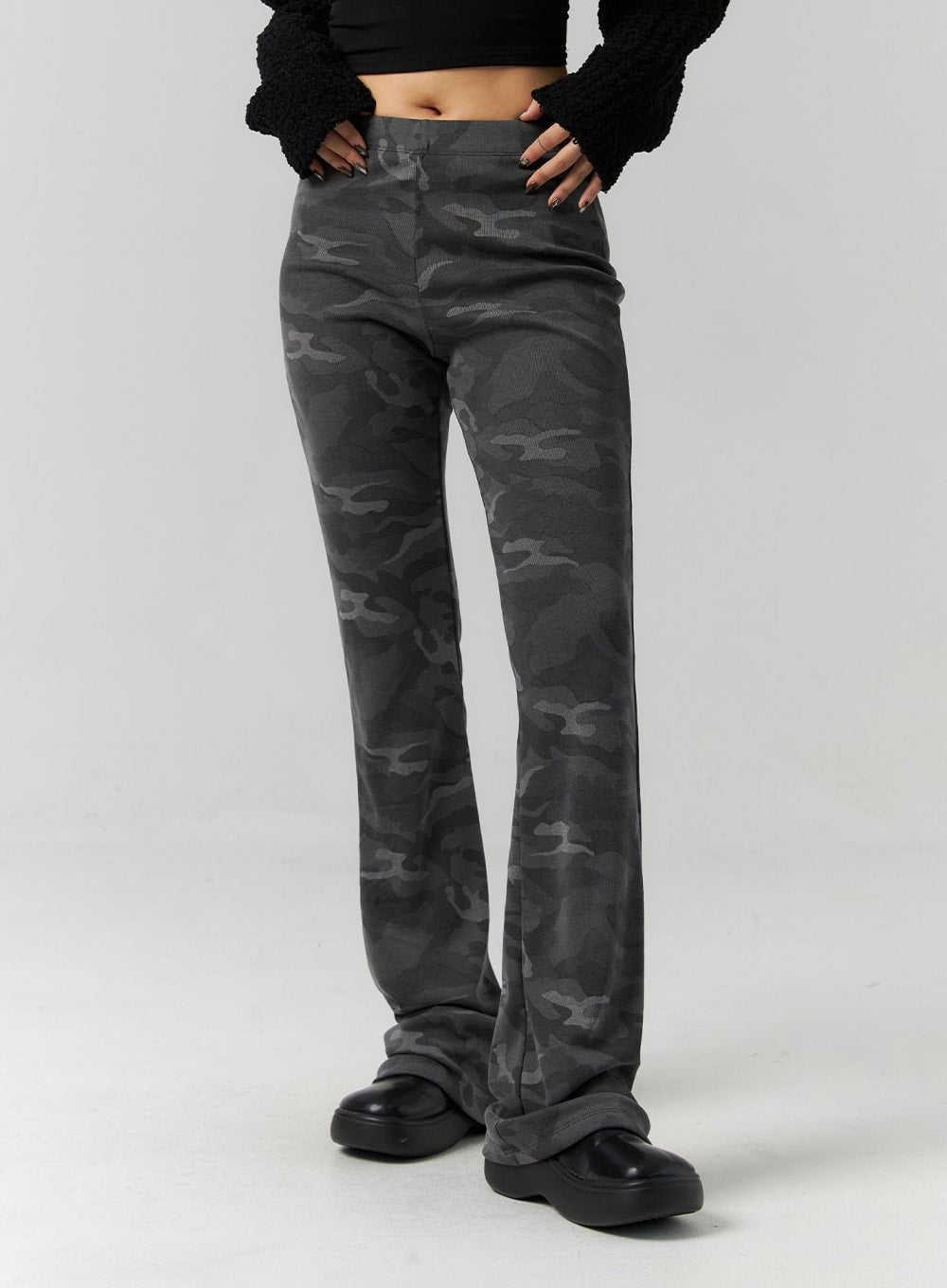 Bootcut Camo Slim Pants CS318