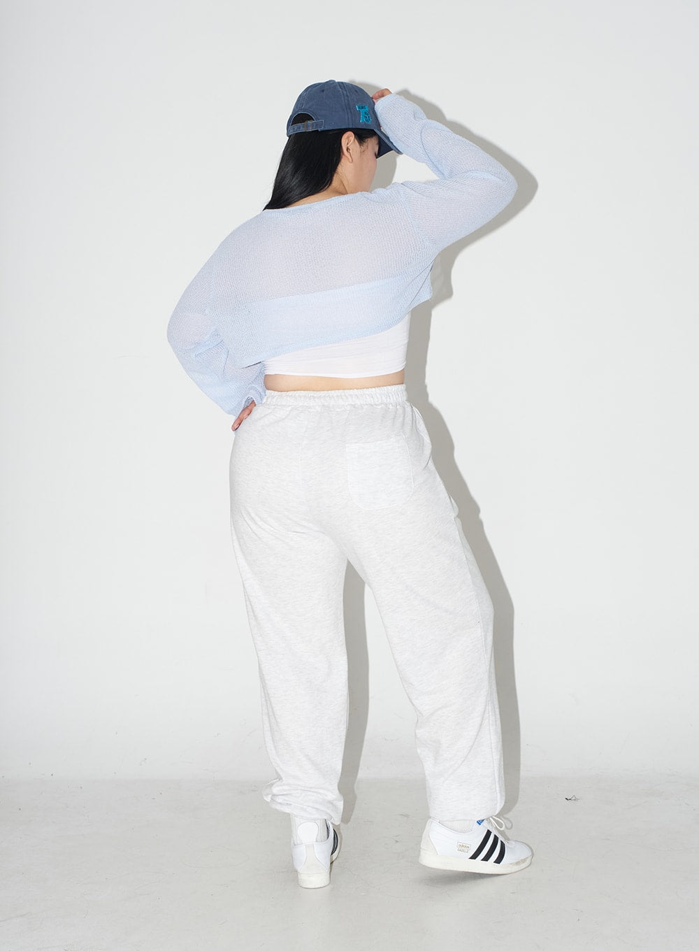 Plus Cotton Banded Sweat Pants IJ30