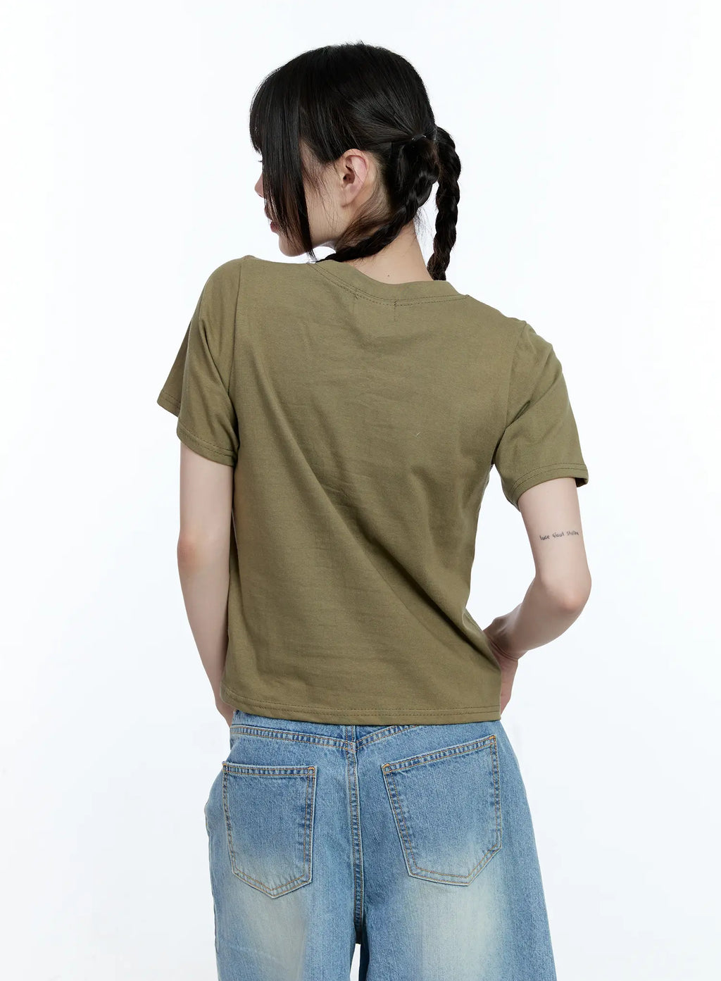 Patriotic Graphic Cropped Top CG507