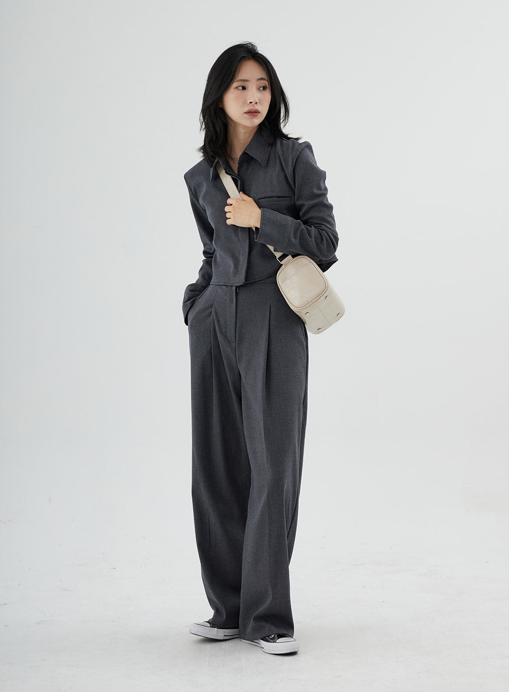 High Waist Maxi Tailored Pants ON11