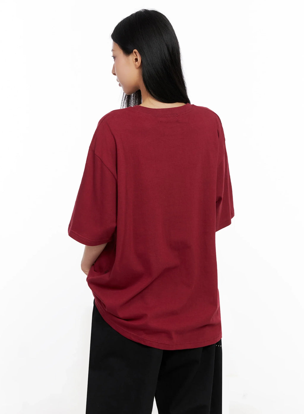 Oversized Graphic Print Tee IG508