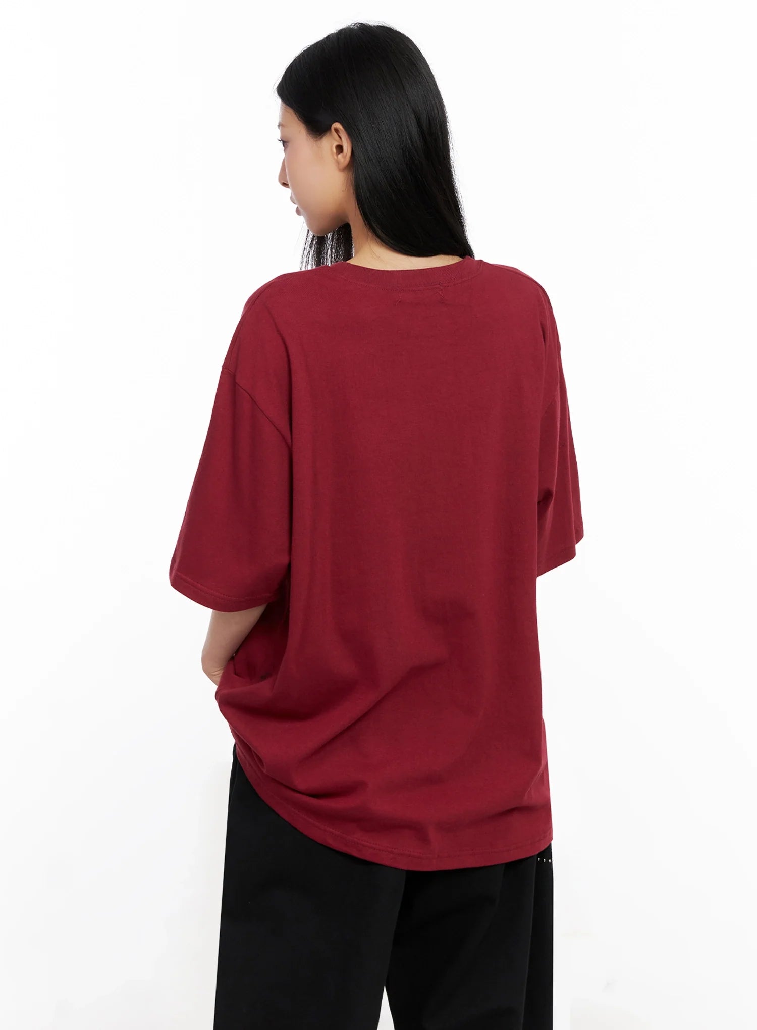 Oversized Graphic Print Tee IG508