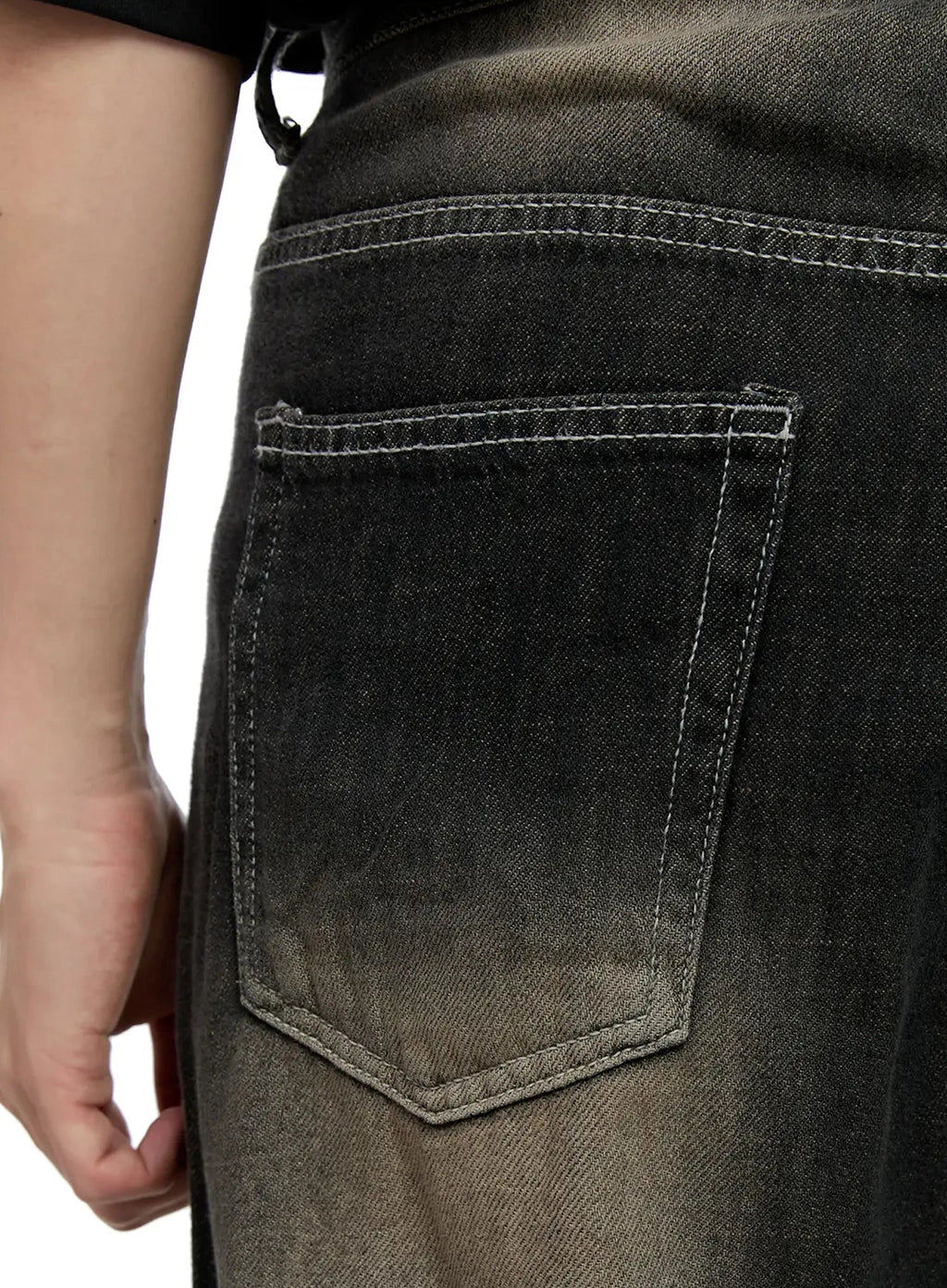 Men's Vintage Wash Baggy Jeans IG520