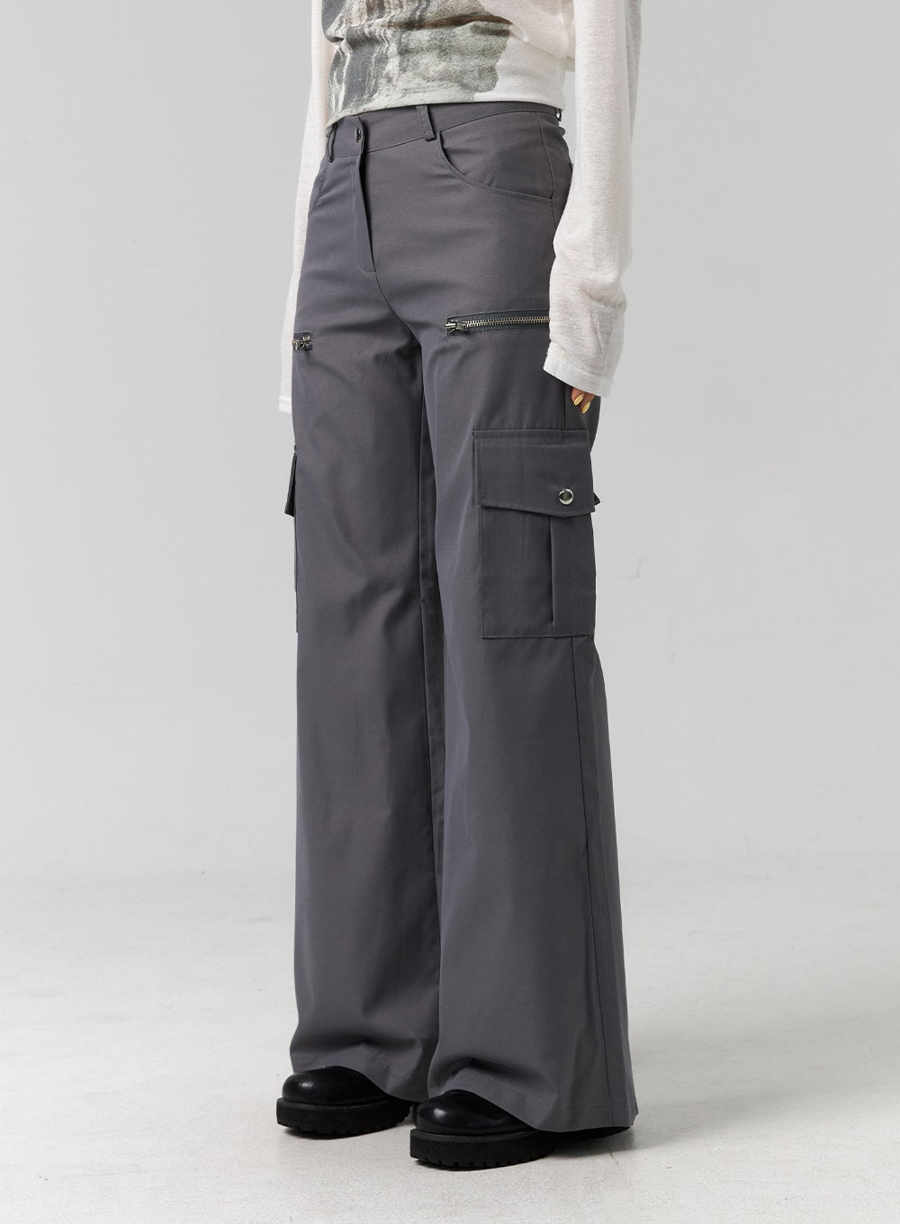 Cargo Wide-Leg Pants CG315