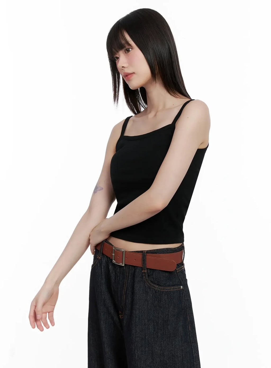 Ribbed Sleeveless Crop Top IL531